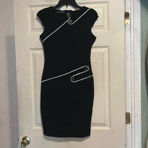 Homeyee Colorblock Dress Size Small Black